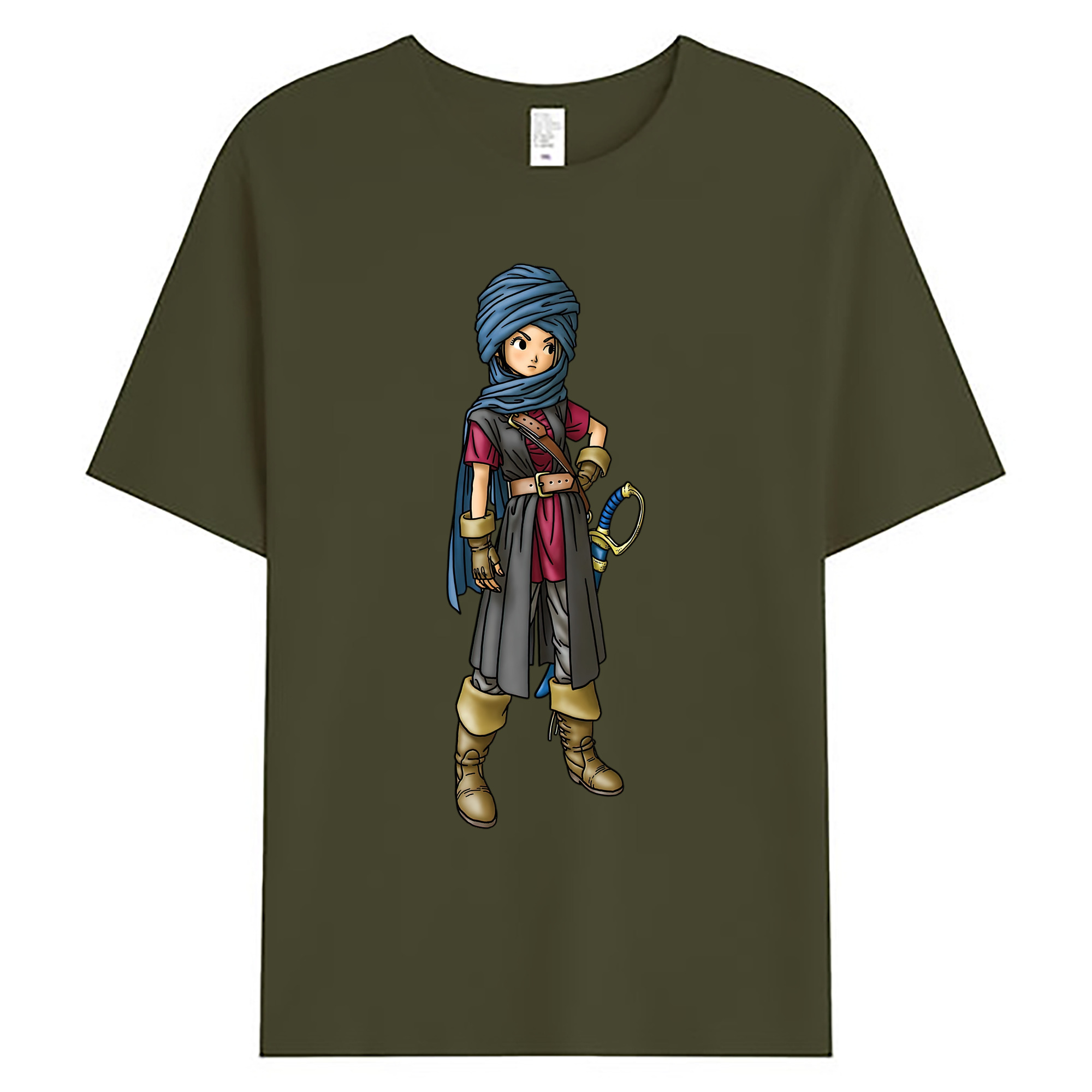 （画像用） ドラゴンクエスト Doragon Kuesuto Dragon Quest 綿100％ メンズ半袖Tシャツ｜肌触りやわらか＆通気性